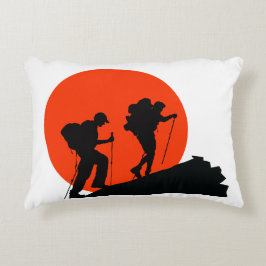 cooles Designerkissen beim Wandern in der Liebe Dekokissen