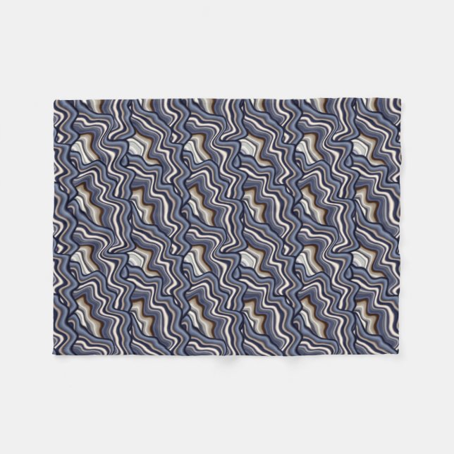 COOLES Digital Rock Abstraktes Muster Fleecedecke (Vorderseite (Horizontal))
