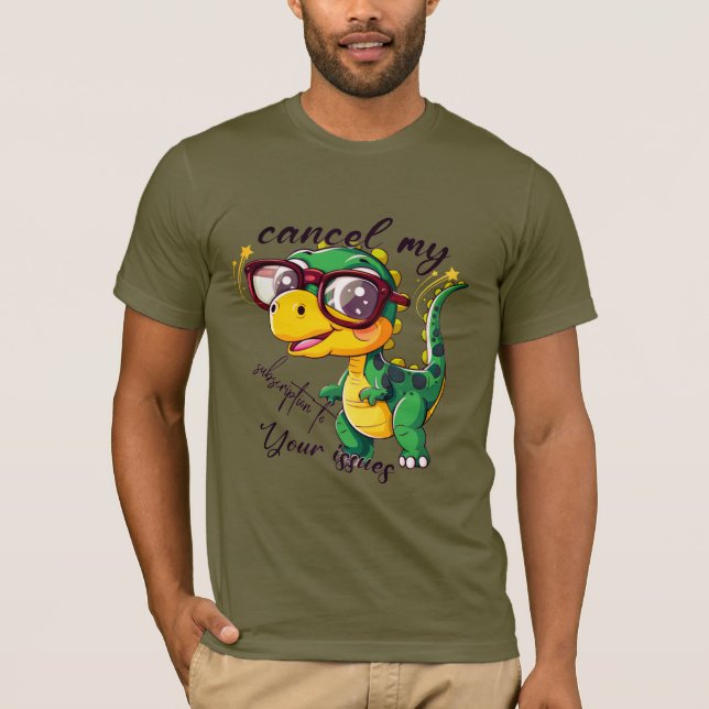 Cooles Dino Attitude T - Shirt (Vorderseite)