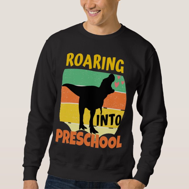 COOLES DINOSAUR - VERBRINGEN IN PRESCHOOL SWEATSHIRT (Vorderseite)