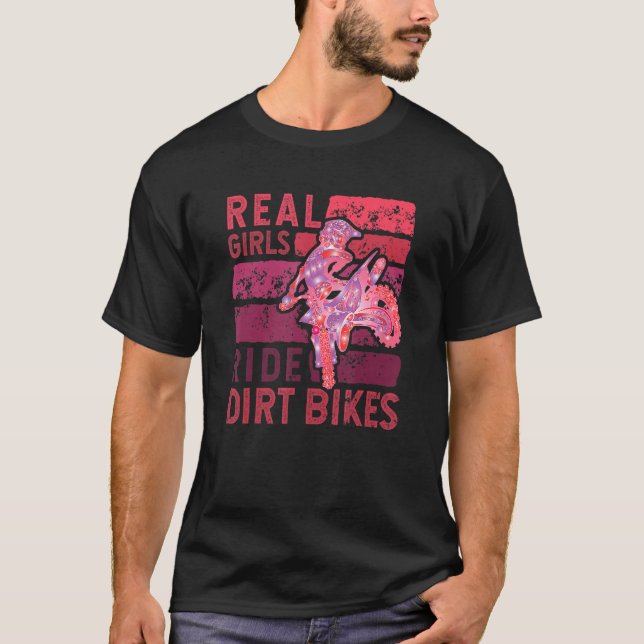 Cooles Dirt Bike für Frauen Motocross Biker Rac T-Shirt (Vorderseite)