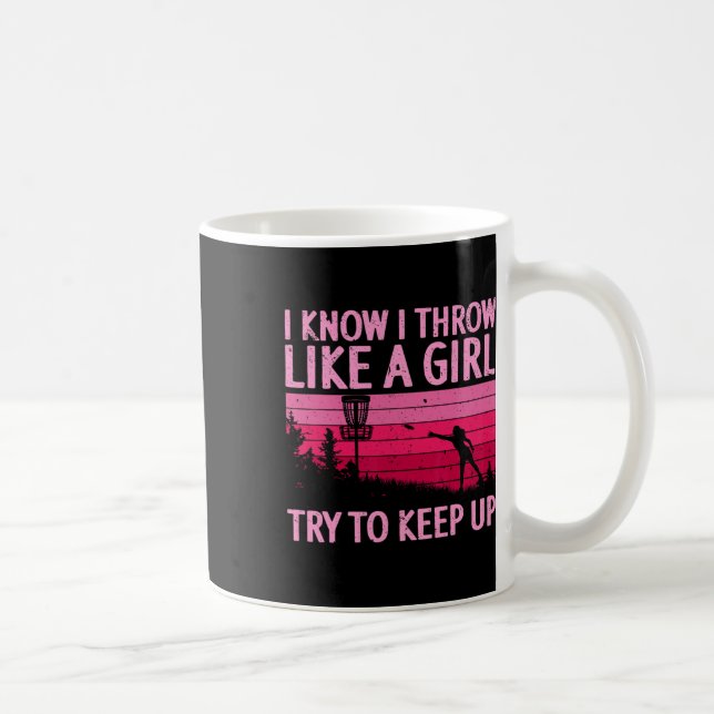 Cooles Disc-Golf-Design für Frauen Mädchen Disc Go Kaffeetasse (Rechts)