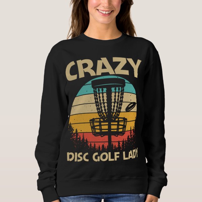 Cooles Disk Golf Design für Frauen Mama Golf Liebe Sweatshirt (Vorderseite)