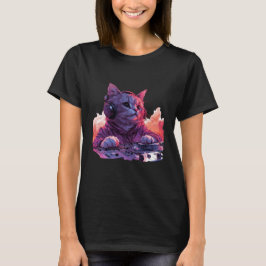 Cooles DJ Cat Shirt, Funny Cat Shirt