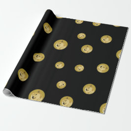 Cooles Dogecoin-Kryptowährungszeichen Geschenkpapier
