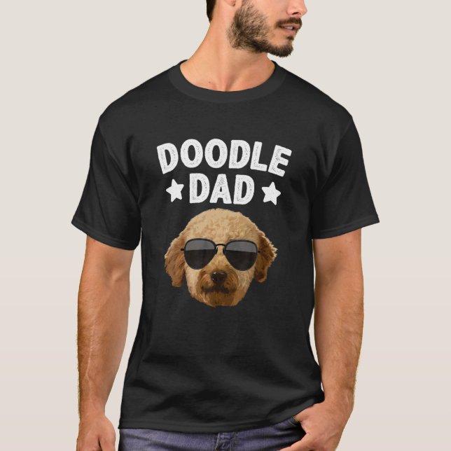 Cooles Doodle für Männer Vater Golden Doodle Labra T-Shirt (Vorderseite)