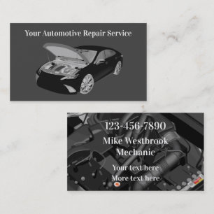 Cooles Doppelseitiges Auto Visitenkarte