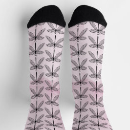 Cooles Dragonfly-Codingcore Pink Wrapping Paper Socken
