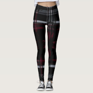 Cooles, dreckiges Gothic Grungy Grunge Kariertes M Leggings