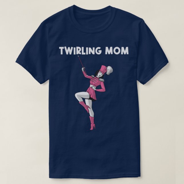Cooles Drehverhalten für die Mama Mutter Baton wir T-Shirt (Design vorne)