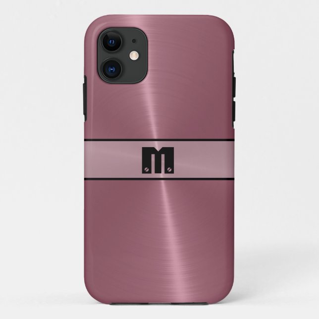 Cooles Edelstahlmetall 5 Case-Mate iPhone Hülle (Rückseite)
