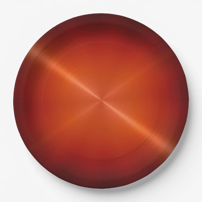 Cooles Edelstahlmetall Nr. 50 Pappteller (Vorderseite)