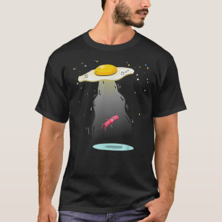 Cooles Ei Entführung Bacon Funny UFO Frühstücksbuf T-Shirt