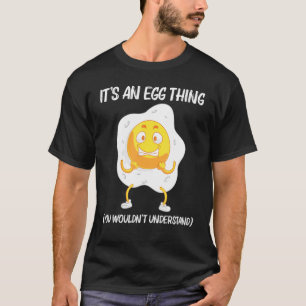 Cooles Ei für Männer - gebratenes, gebackenes Prot T-Shirt