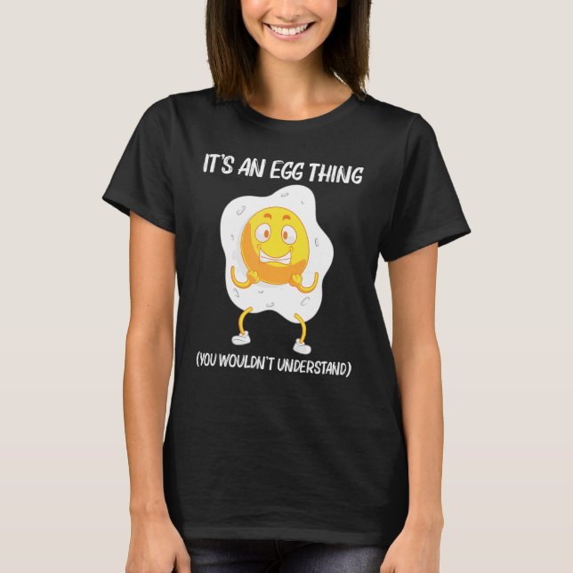 Cooles Ei für Männer - gebratenes, gebackenes Prot T-Shirt (Vorderseite)