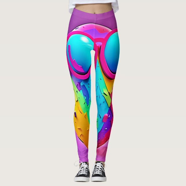 Cooles Ei Leggings (Vorderseite)