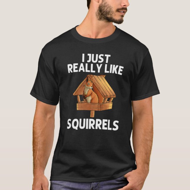 Cooles Eichhörnchen für Männer Chipmunk Zookeeper  T-Shirt (Vorderseite)