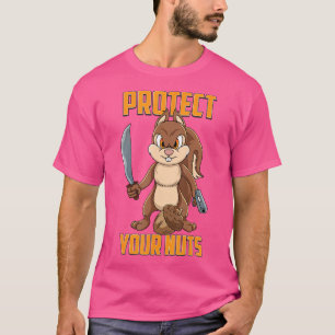 Cooles Eichhörnchen Schützen Ihre Nüsse Eichhörnch T-Shirt