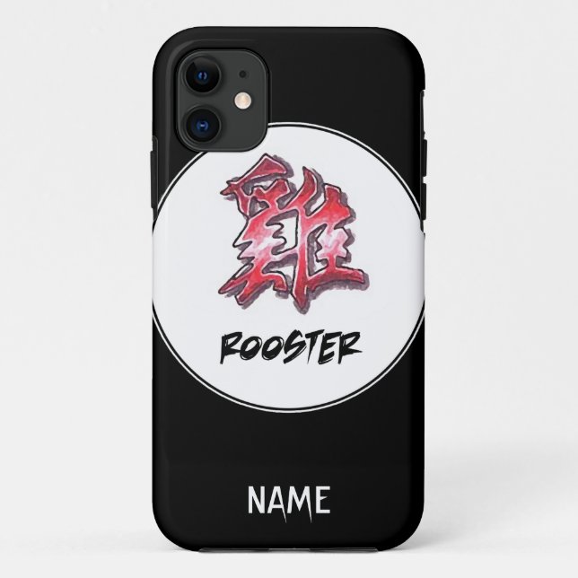 Cooles einfaches, elegantes chinesisches Zodian Si Case-Mate iPhone Hülle (Rückseite)