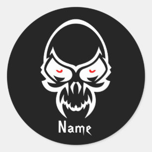 Cooles einfaches elegantes klassisches runder aufkleber