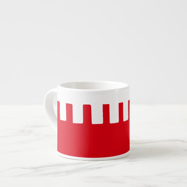 Cooles Einfaches Muster Espressotasse (Vorderseite Links)