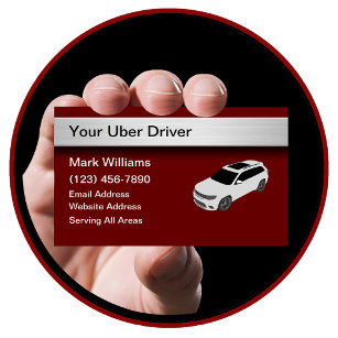 Cooles einfaches Uber-Fahrerfahren Visitenkarte