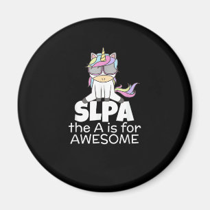 Cooles Einhorn für SLPA Sprachpathologe Magnet