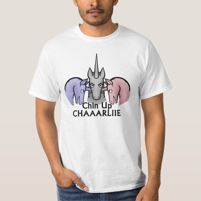 cooles Einhorngesicht T-Shirt (Vorderseite)