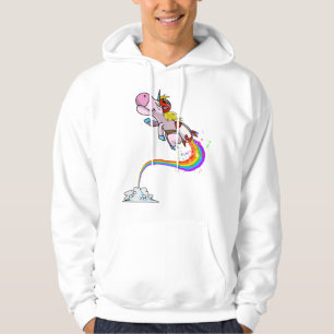 Cooles Einicorn Jetpack Regenbogen Funny Horned Ho Hoodie