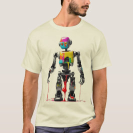 Cooles, einzigartiges Design des gestrichenen Robo T-Shirt