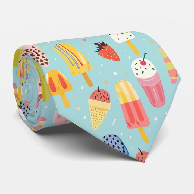 Cooles Eis-Fliesen Krawatte (Gerollt)