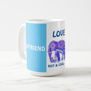 COOLES ELEFANT FÜR BOYFRIEND - KAFFEE-TASSE KAFFEETASSE