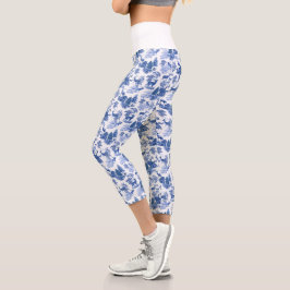 Cooles Elegantes Blaues Hirsch Capri Leggings