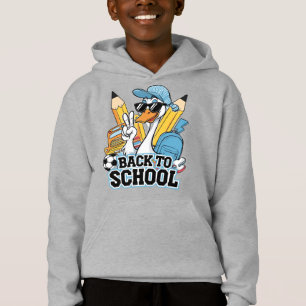 Cooles Enten zurück in die Schule Hoodie