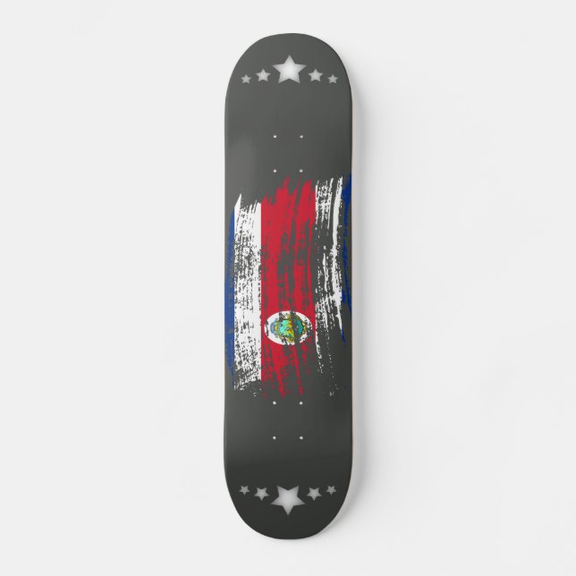 Cooles Fahnendesign Skateboard (Vorderseite)