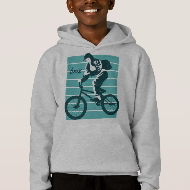 Cooles Fahrerdesign - BMX Hoodie (Vorderseite)