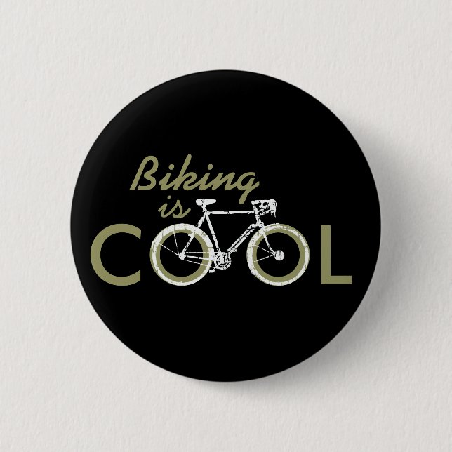 cooles Fahrrad Button (Vorderseite)
