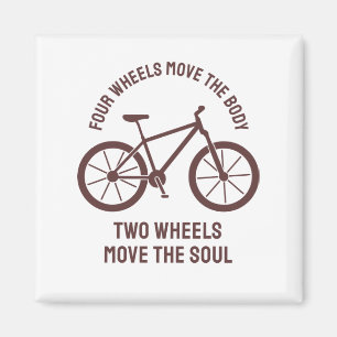 Cooles Fahrrad-Design - Zwei Räder bewegen die See Magnet