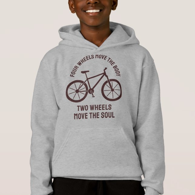 Cooles Fahrraddesign - Zwei Räder bewegen das Soul Hoodie (Vorderseite)