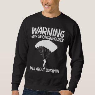 Cooles Fallschirmspringen für Damen Sweatshirt