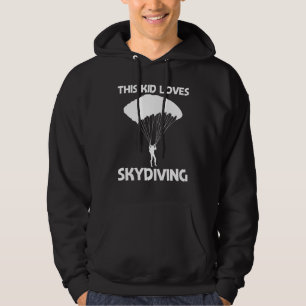Cooles Fallschirmspringen für Kinder Jungen Skydiv Hoodie