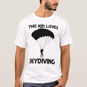 Cooles Fallschirmspringen für Kinder Jungen Skydiv T-Shirt