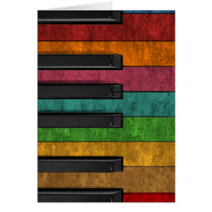 Cooles, farbenfroh antikes Grunge-Effekt-Klavier