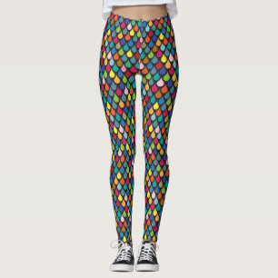 Cooles Farbenspiel-Muster Leggings