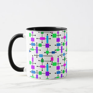 Cooles Farbgitter Tasse