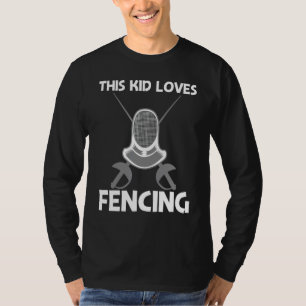 Cooles Fechten für Kinder Jungen Kampfwaffe Sport T-Shirt
