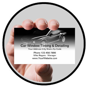 Cooles Fenster Tinting für Automobile Visitenkarte