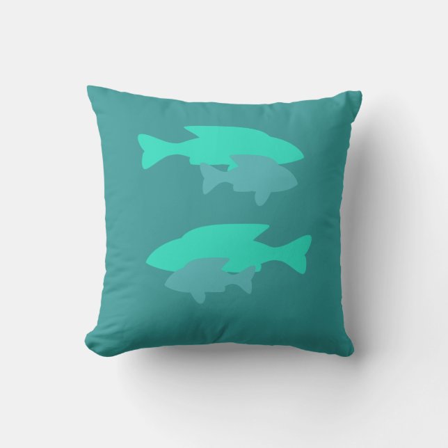 Cooles Fisch-Amerikaner MoJo Kissen (Vorderseite)