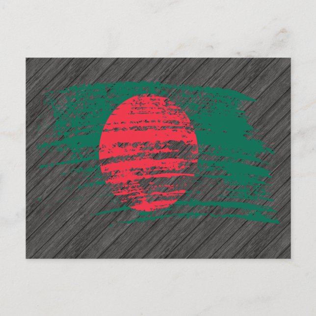 Cooles Flaggendesign in Bangladesch Postkarte (Vorderseite)