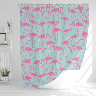 Cooles Flamingo-Muster Duschvorhang